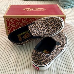 Vans Slip Ons Cheetah Print
